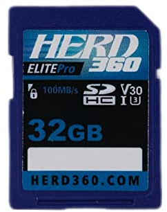 Herd 360 32GB SDHC Elite Plus Class 10 U3 100MB/s