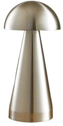 Luxus - Tischlampe Touch - Emmanuelle - Silber - H21 x Ø9 - Terrassenlampe - Schreibtischlampe - LED - Wiederaufladbar - Dimmbar - Kabellos - Tischlampe für innen und außen