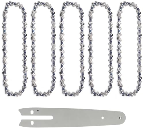 KtbeYTi 5 Piezas 6 Pulgadas 37 TG Cadena de Motosierra Mini Cadenas de Sierra de Repuesto para Carpintería Paisajismo