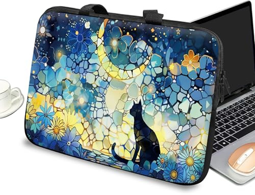 Funda universal para laptop de 10 pulgadas con asa y cremallera, funda de transporte para tablet de niños, bolsa de mensajero, bolsa portátil para iPad de 7 a 10 pulgadas, cuaderno, eBook/lectores