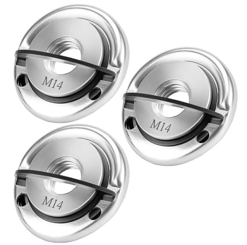 QWORK® Lot de 3 Écrou de Serrage Rapide 45MM - Compatible avec Meuleuses M14