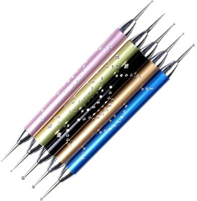 Gadpiparty 5 Pezzi Penne per Decorazione Torte Strumenti Modellazione Fondant con Punta Doppiata per Tracciatura e Intaglio per Cake Design e Progetti Artistici Colori Casual