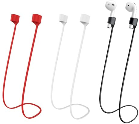 COYUN 3 Pezzi Cordino Anti-Smarrimento per AirPods, Cinghie per AirPods, Cinghie Magnetiche Anti-Perdita, Accessori per AirPods, 70cm, per Air-Pods e Auricolari Senza Fili Wireless (Multicolore)