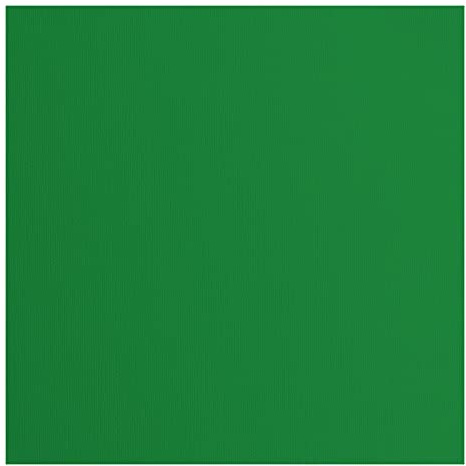 Florens Cardstock texturerad – färgade korttillbehör 30 x 30 cm – grön – 20 ark – färgat papper för scrapbooking, korttillverkning, stansning och pappershantverk – 216 GSM – Broccoli