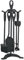 Simpa Clarendon 22 (56cm) 5PC Companion Set Traditional Fireplace Wood Burner Coal Stove Accessories Set - Cast Iron, Black