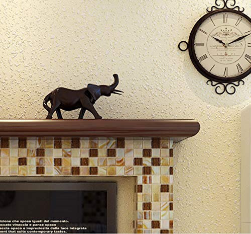 WERTMN Papel pintado Color liso de lino, no tejido, papel tapiz, sala de estar, TV, fondo, pared, grano azul, papel tapiz de arenisca