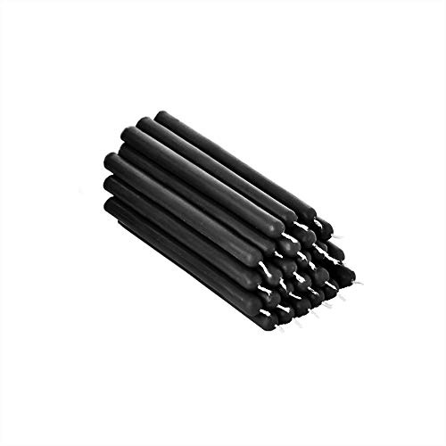 Candele romaniche in cera d'api NKlaus: 25 candele da tavolo senza fuliggine con stoppino e riempimento naturale. Ideali per compleanni, matrimoni, Pasqua e altro. Lunghezza 12 cm. 36326