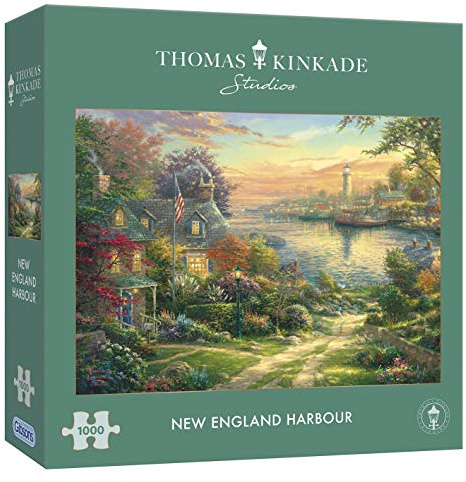 New England Harbour 1000 Piece Jigsaw Puzzle | Sustainable Puzzle for Adults | Premium 100% Recycled Board | Great Gift for Adults | Gibsons Games