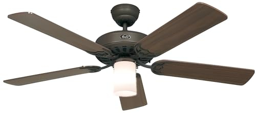 Deckenventilator Classic Royal BA-1z 132 cm mit Beleuchtung und Zugschnüren
