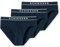 Schiesser Herren 3 PACK Slips Bio Baumwolle Multipack - 95/5 Organic, dunkelblau_179570, 8/ XXL