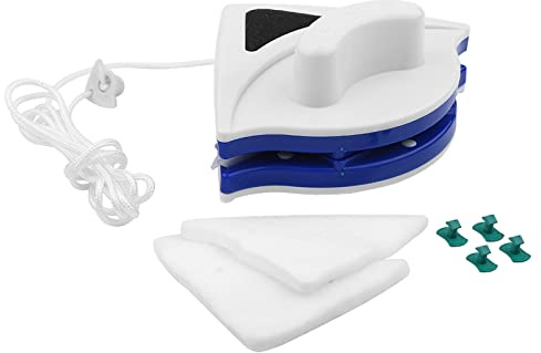 Magnetic Window Cleaner for Single Glazing, Window Cleaning Equipment for Single Glazed Window, Magnetic Glass Wiper Cleaning Tool for Single-Layer 3-8mm Thick Sliding Shower Door