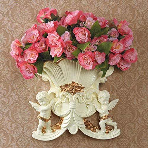 PacuM Hängender Blumentopf für den Innenbereich, Wand-Pflanzvase, Engel-Wanddekorationsbehälter, hängender dekorativer Blumen-Pflanzgefäß-Vasenhalter, Display B 23 x 21 x 12 cm (9 x 8 x 5 Zoll), o