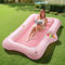 MoKo Flotador Inflable Piscina Grande, 210x128cm Colchoneta Hinchable Piscina para Adultos con Porta Bebidas Integrado y Barra de Hielo, Hamaca Flotante Piscina Verano Fiesta Juguete Piscina