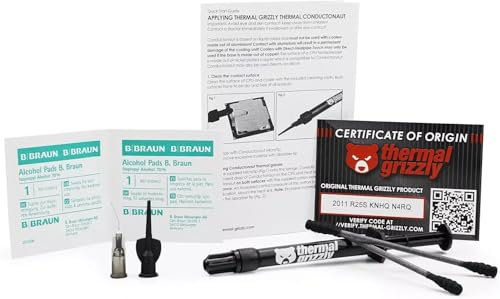 Siringa Metallo Liquido Thermal Grizzly Conductonaut 1g Pasta Termica liquida con Alto potere di dissipazione calore Per Console Pc Notebook Computer