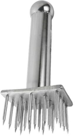 Warmhm Martello Inteneritore per Carne Acciaio Inossidabile con Aghi Utensile per Cucina per Bistecche e Facil Usare Design Ergonomico e Portatile