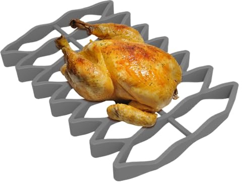 Rejilla De Asado Para Horno - Soporte De Cocina De Silicona Para Hornear - Bandeja De Hornear Drenaje Para Carne Pollo Pizza Verduras Pescado, De Pollo Pescado