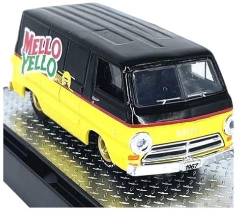 XUFQRAN Esposizione in miniatura Kit Modello Pressofuso In Lega Per Auto Dodge A100 Panel Van Del 1967 Scala 1:64 Collezione Di Ornamenti Statici Collezione di veicoli simulati