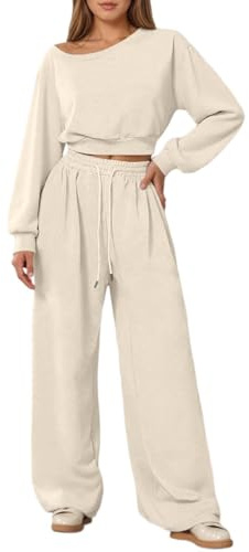 Generisch Conjunto de chándal para mujer, juego de lounge, traje de ocio, traje deportivo de manga larga, elegante, ropa de calzado, ropa deportiva, chándal de entrenamiento, sudadera y pantalones de