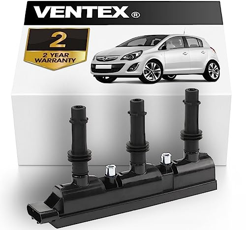 VENTEX® Ignition Coil Pack VXS1712 Compatible with Vauxhall Corsa 1.0i 12V 2010-2014
