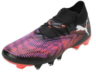 PUMA Unisex Future 8 Match FG/AG Fussballschuh, Black White-Glowing RED, 45 EU