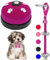 KEXIAVA 2 Pcs Dog Bells Toilet Training Dog Doorbell Dog Training Bell for Puppy Potty Adjustable Strap Dog Door Bell and Communication Device Dog Bell Cat Puppy Interactive Bell (Purple)