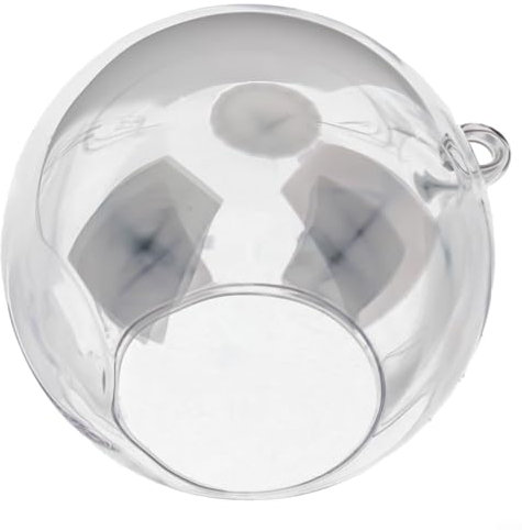 Uwithdanceme Bola de cristal colgante para plantas, terrario, globo, contenedor de paisaje, botella ecológica transparente redonda con agujero para colgar (12 cm)