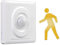 Gebildet AC 230V Détecteur de Mouvement Interrupteur D'éclairage Capteur de Mouvement Infrarouge du Corps Humain Interrupteur de Capteur Mural, Interrupteur de Capteur de Présence (Distance : 3-5M)
