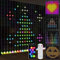 HOMCOM LED Curtain Lights, Smart Curtain Fairy Lights Plug in, Colour Changing Wall Lights with Remote, App, Dynamic DIY Hanging Window String Lights for Bedroom Living Room, 3x3(m), 400 RGBIC LED