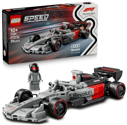 LEGO Speed Champions Voiture de Course Audi Revolut F1 Team R26 - Jouet - Maquette avec Minifigurine Collector de Pilote - Cadeau d'anniversaire pour Garçon 10 Ans & Ado Fan de Sport Automobile 77259