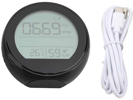 Detector infrarrojo de CO2, Rango Profesional preciso de 400 a 5000 ppm, Sensor NDIR, Detector de dióxido de Carbono, Temperatura, Humedad, probador de Aire para Interiores