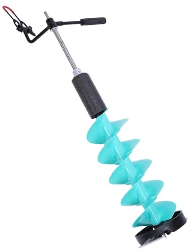 TOPINCN Kit de Taladro de Hielo Eléctrico con Hoja Fuerte para Entusiastas y Profesionales de la Pesca en Hielo, Taladro Ligero de Nailon de 8 Pulgadas para Suministros de Invierno Al Aire Libre