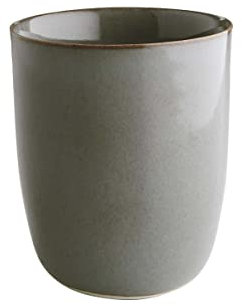 BUTLERS Tasse ohne Henkel 300ml aus Steinzeug -NATIVE- Tee- und Kaffeebecher | Cappuccino Kaffee Tasse minimalistischer und moderner Stil | Spülmaschinen- und mikrowellenfest