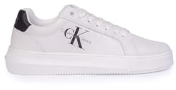 Calvin Klein Damen Cupsole Sneaker Chunky Schuhe, Weiß (Bright White/Black), 41