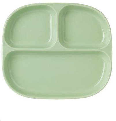 OnePine Assiette Controle de Portion Adulte Céramique, Assiette 3 Compartiments Régime, Assiette Nutrition pour Salade, Dessert, Nouille, Bifteck, Petit déjeuner