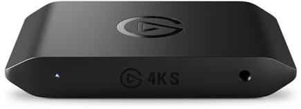 Elgato 4K S – Carte de Capture Externe pour PS5, Xbox Series X/S, Switch 2, PC, Mac, iPad | 4K60, 1440p120 ou 1080p240 en passthrough et Enregistrement, HDR10, VRR, USB-C, Latence Quasi Nulle