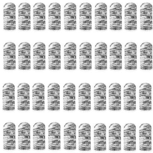 Aihoom 40 Piezas Dedales Protectores de Dedos Anticorte, Dediles Reutilizables para Jardinería, Cocina y Trabajo, Envolturas de Transpirables para Manos, Protección de Yemas de Dedos