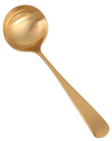 Guangcailun Serveringssked Bestick Kopparsked För Hemkök Samlingar Middagar Buffé Och Högtidsfester Brunch Serveringsbestick Middag Koppar, Soppslev, 19.5x6.1 cm