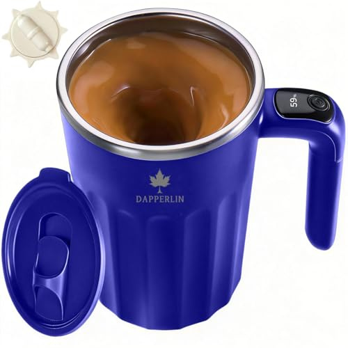 Dapperlin Drink Stirrer,Self Stirring Mug,Self Stirring Coffee Mug,Suitable for Coffee, Milk, Cocoa and Other Beverages