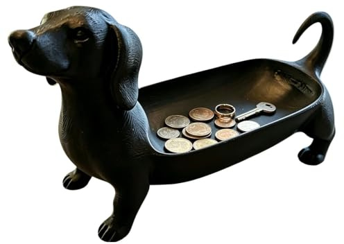 Genérico Porta Anillos Perro Linda Decoración Dachshund Mate Impreso en 3D