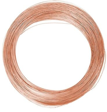 99.5% Pure Copper Wire Round Bare Copper Wire,18 Gauge Jewelry Making Beading Floral Craft Wire (Length 32.8Ft)