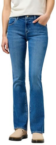 Wrangler Damen Jeans Bootcut - Blau - Raven W26-W42 Stretch Baumwolle, Größe:30W / 34L, Farbvariante:Raven W28B4736Y