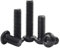 FandWay Tornillos de Cabeza Redonda Hexagonal,Tornillos de Cabeza Alomada Allen M5x8/12/16/20/30mm de Acero al Carbono 10.9 Negro,ISO 7380 Tornillos de Máquina Rosca Completa con 1 llave (20/Talla)