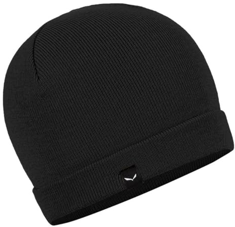 Salewa Puez Merino Beanie, Black Out, UNI58