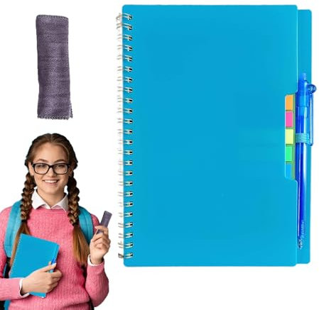 Löschbares Notizbuch, löschbares Planer-Notizbuch, Umweltfreundliches, digital vernetztes Notebook, Intelligenter, digital vernetzter Notizblock, löschbarer, wasserfester Notizblock zum Notieren im Bü