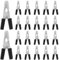 IMIKEYA 20pcs Anti-Escape Bird Cage Clips Metal Pet Cage Door Locks Versatile Parrot Cage Accessories Small Food Holder Feeding Clips for Parakeet Hamsters Cockatiels