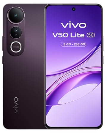 vivo V50Lite 5G,batteria BlueVolt 6500mAh, AI Cameraphone con sensore Sony IMX882 50MP, Aura Light, 8+8GB RAM,256GB ROM,display P-OLED da120Hz,IP65, NFC