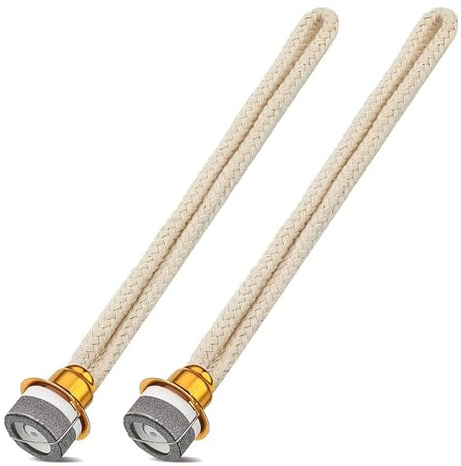 Aboiled 2 mechas de aceite para lámpara de aceite aromático, control de aire, mecha catalítica para quemadores catalíticos