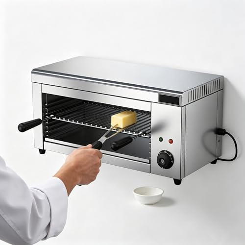 2000W elektrisk osmältare Ostsmältargrill Väggmonterad Salamandergrill Justerbar bänkskiva Steakgrillar för hemmet Hotell Restauranger
