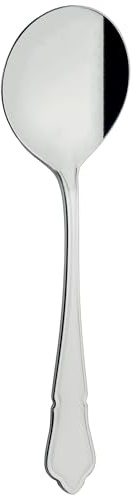 Grunwerg Dubarry Soup Spoons SUSDBR, 18/0 Stainless Steel, Set of 12