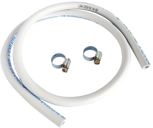 SOMATHERM FOR YOU, Flexible caoutchouc pour gaz Butane/Propane - Longueur 1 mètre - Durée de vie 5 ans - Inclus 2 colliers de serrage - Idéal pour raccordement à détendeur